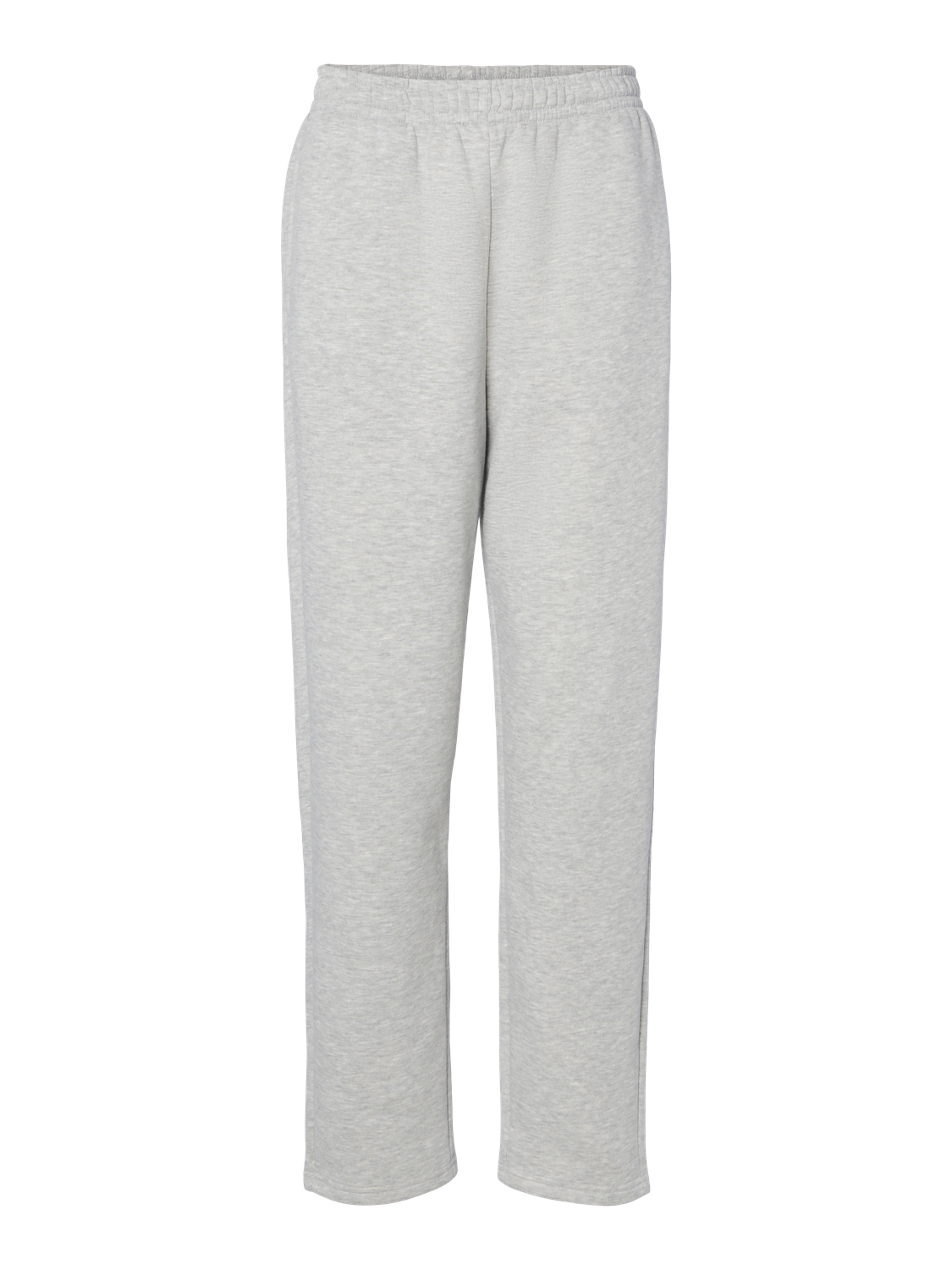 PCCHILLI WIDE Trousers - Light Grey Melange